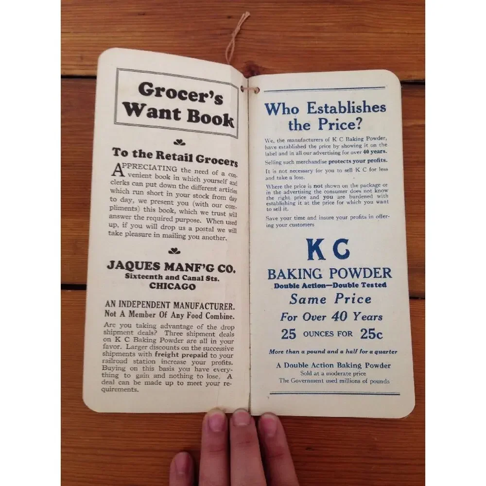 Vtg 1937 Luray VA Elopement Story KC Baking Powder Recipe Booklet Book Diary
